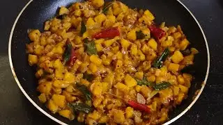 Bachelors recipe | Raw eathakkaya recipe | Eathakkaya mezhukku puratti