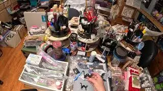 FLOSSTUBE #78-The Northwoods Stitcher: Craft room haul and cleanup!