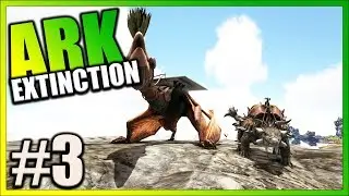 ARK Survival Evolved - ANKYLO & QUETZ TAMES, TELEPORTERS (ARK Extinction Mod Gameplay)