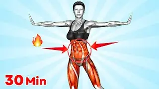🔥30-Minute Exercise to Lose Belly Fat & Get a Slim Waist🔥30 Exercises for 30 Days