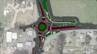State Routes 116/121 Vissim Simulation - Roundabout Alternative (Sonoma County, CA)