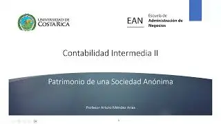 Patrimonio de una sociedad anónima parte 1