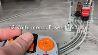 LEGO 12 Volts meets Powerfunctions (using 3D printed wheels by Marco Dutto from Italy)