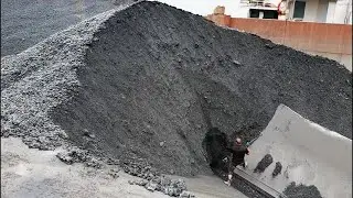 Barge unloading | Satisfying video | Relaxing video