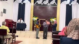 Dueto de hnos en culto especial en Tinajuela Aguascalientes 