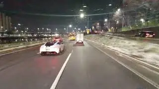 25.01.13 05:30 눈내린다음날 새벽운행 45인승버스 블랙아이스주의