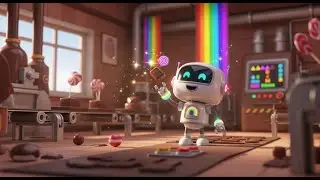 Rainbow Robot and the Chocolate Machine | Fun Robot Adventure Song for Kids | Nursery Rhymes & Songs