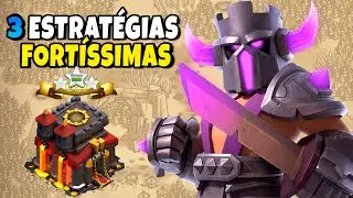 ROUBADO! 3 MELHORES ATAQUES DE CV10 PARA GUERRA | Clash Of Clans