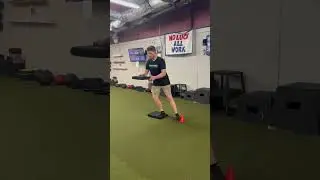Lateral Cone Slide while balancing ball