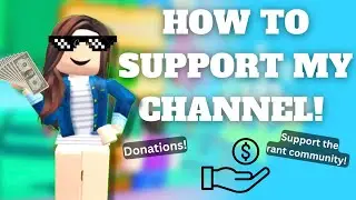 How to Support my Channel ( &mdash;ROBUX DONATIONS 💵) || Roblox 2023