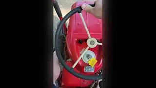 Driving an old wheel horse!