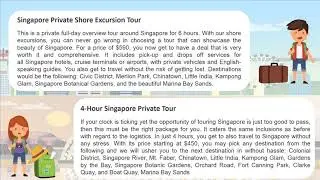 3 Private Tour Packages Around Singapore