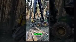 John Deere 1270G: Precision and Power in Logging! #viralvideo #shorts