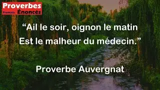 Ail le soir, oignon le matin Est le malheur du m&eacute;decin. - Proverbe Auvergnat