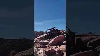 RZR on 32's! Steel Bender doing part of the Waterfall #offroad #polaris #rzr #moabutah #4wheeling