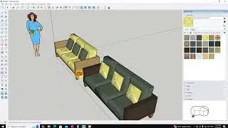 สร้าง โซฟา และหมอน ง่าย จาก sketchup 2024