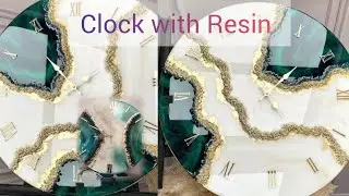 DIY Resin Wall Clock | Step-by-Step Raisin Art Tutorial 😱❤️