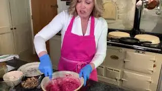Savoury beetroot pancake recipe with feta, walnuts and honey | Liz Earle Wellbeing