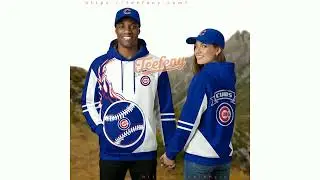 Chicago Cubs Fans 3D Hoodie Blue Womens