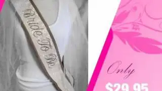 Latte Couture Bride to Be Sash
