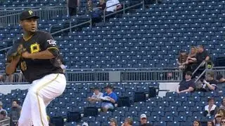 ARI@PIT: Nova strikes out three over seven innings