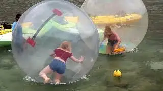 😂 Giant Human Hamster Ball Fails on Cruise Ship! | Norwegian Getaway Water Walk Challenge 🐹🌊