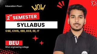 B-Tech / Syllabus of CSE, CIVIL, EEE, IT / #biharengineeringcollege  #beu  #syllabus