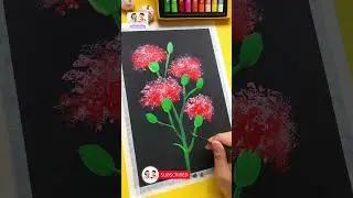 Beautiful carnations. Creative art for kids. #drawing #painting #diy #howtodraw,