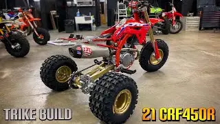 21 CRF450R THREE WHEELER Build  250R THEME part 3