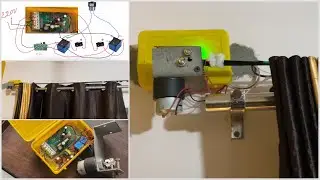 DIY Automatic motorised curtains | smart curtains | control curtain with Alexa