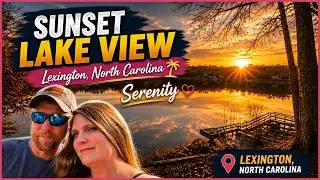 🌅 Sunset Lake View | Lexington, North Carolina Serenity 🏞️