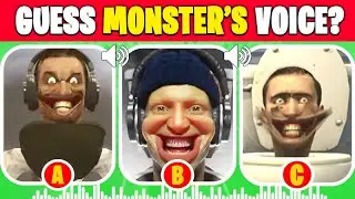 GUESS THE MONSTERS VOICE #61 DJ RTX MUTANT TOILET Skibidi Toilet's Quiz
