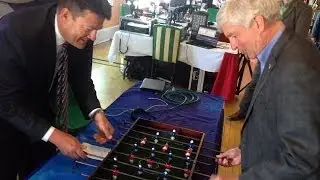Mackinac Foosball: Michigan Governor Rick Snyder defeats 7 Action News anchor Stephen Clark
