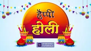 Happy Holi after effects templates | Holi motion graphics | Holi animation after effects