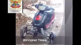 Reverse Trike Steering Mechanism or Tilting Three Wheeler