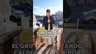 El gringo provando caldo de panza por primera vez #gringoylatina #funnyvideos #elgringomexicano
