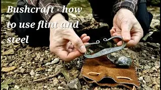 Bushcraft - review of Grimfrost's flint and steel kit and how to use it