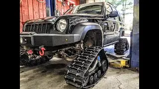 JEEP ON SNOW TRACKS CUSTOM BUILD
