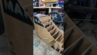I turned my bike box into a launch ramp!! #bikehacks #diybike