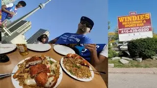First time at Windies Restaurant trying Food and Walk Downtown #TORONTO 
