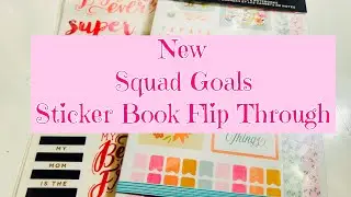 OG Seasonal Squad Goals Sticker Book Flip Through | Happy Planner Sticker Books 