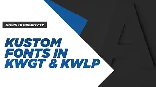 Add Your Favourite Font in KWGT and KWLP | Kustom | TechWidNik