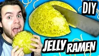 DIY Jelly Ramen! | How To Make A Giant Gummy Jello Ramen Noodle Soup Tutorial!