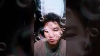 Applying sleeping lip mask for lips and aloe vera moistorising on face