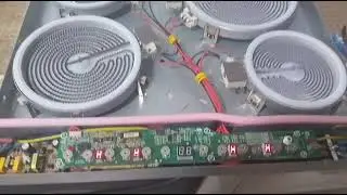Reparación de Cocina Electrica fuente en corto por alto voltaje falla solucionada 
