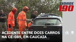 Acidente entre dois carros mata uma pessoa e deixa outra ferida na CE 085, em Caucaia | Cidade 190