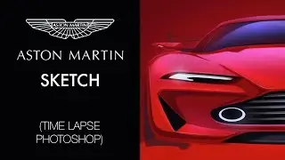 The Car Sketch [episode 04] Aston Martin sketch