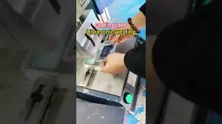 Ultrasonic welding of grading cards