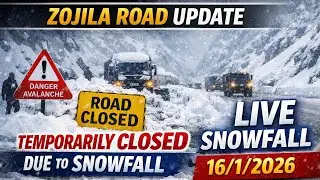 Zojila Update Official is live #Live snowfall #Sonamarg pass start heavy snowfall #Zojila road16/26