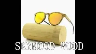SKYMOOD Cat Eye Shape Acetate And Zebra Wooden Sunglasses ESML006